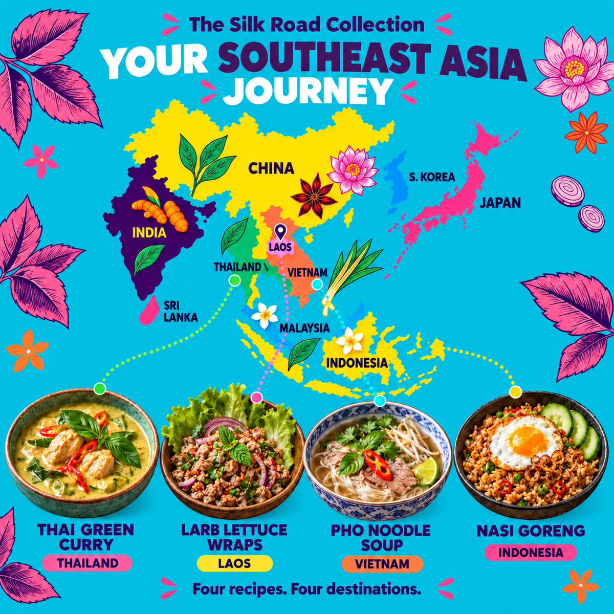 Award Winning South East Asia Recipe Kit Gift Set