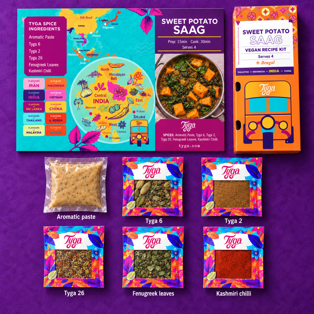 Sweet Potato Saag Recipe Kit