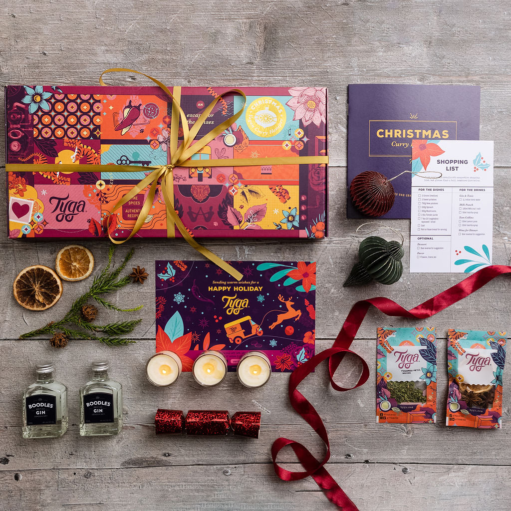 Vegan Christmas Curry And Gin Hamper