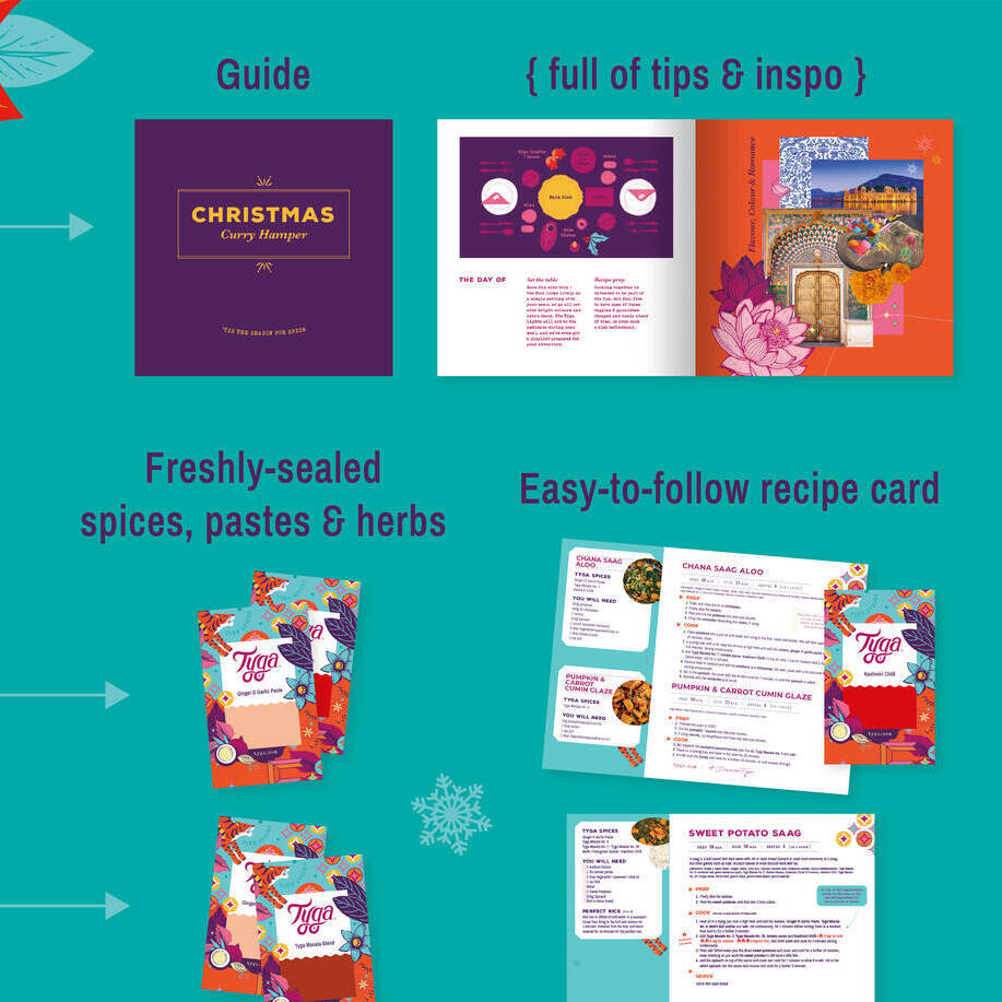 Christmas Indian Recipe And Gin Hamper Gift