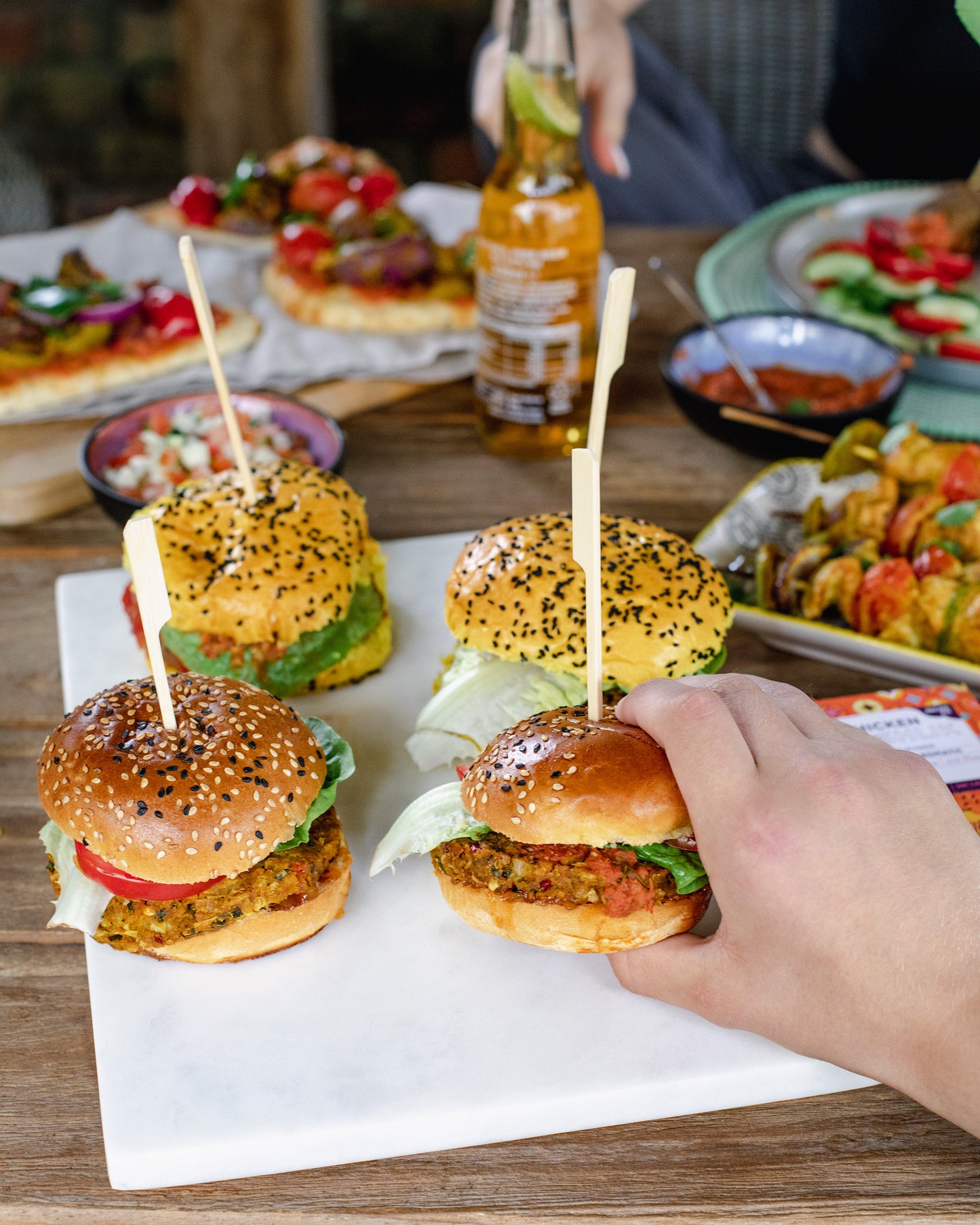 Bombay Plant-Based Burgers & Tomato Chutney
