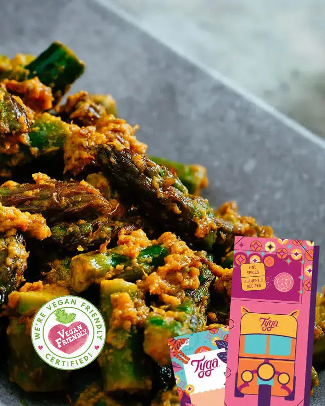 Asparagus Sabji & Cumin Potato