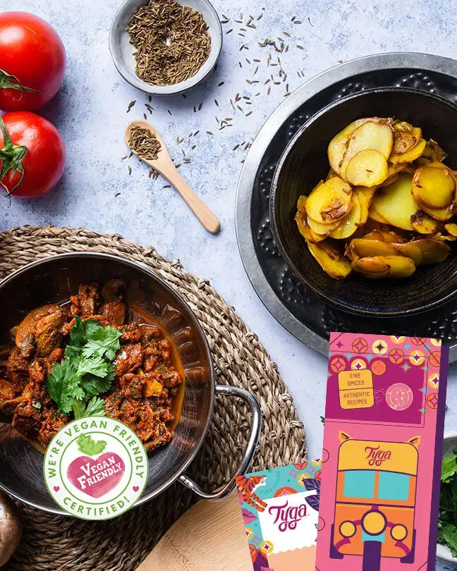 Cumin Potato & Mushroom Bhaji