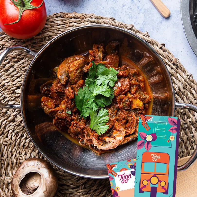 Cumin Potato & Mushroom Bhaji