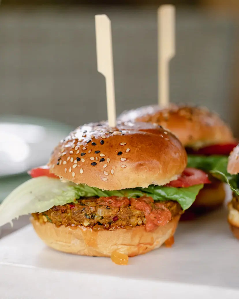 Bombay Chickpea Burger & Tomato Chutney