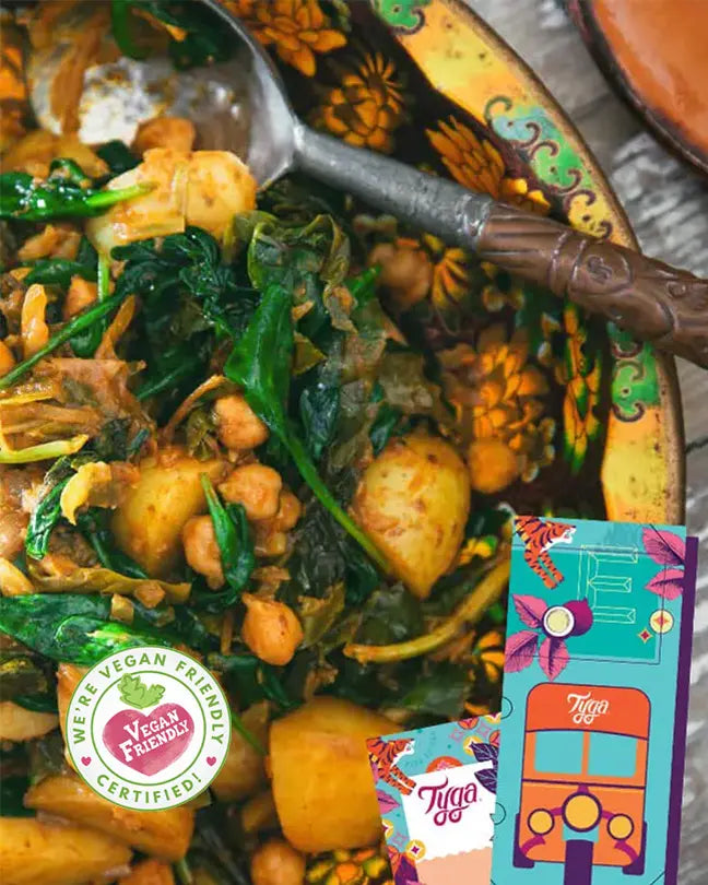 Chana Saag Aloo & Pumpkin & Carrot Cumin Glaze
