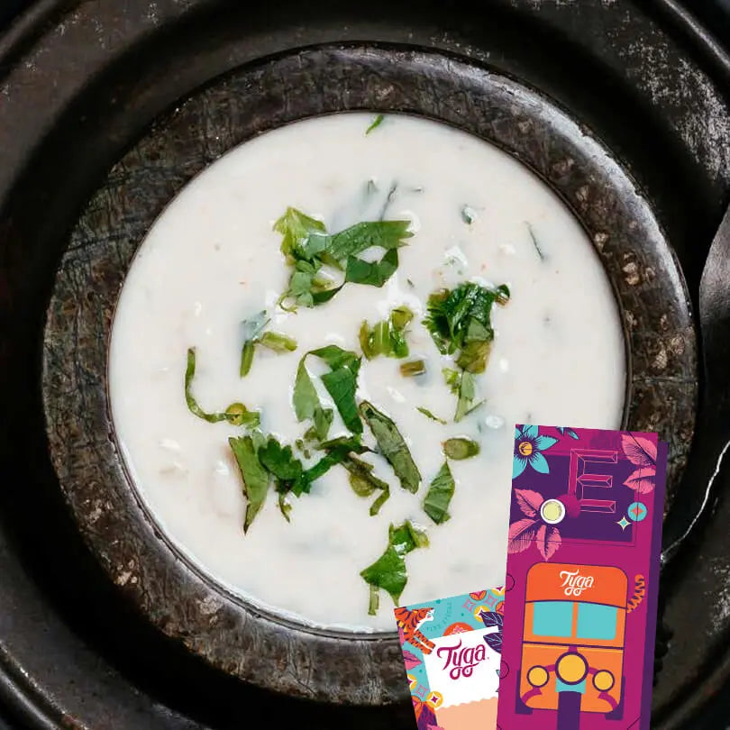Onion Bhaji & Coconut Chutney