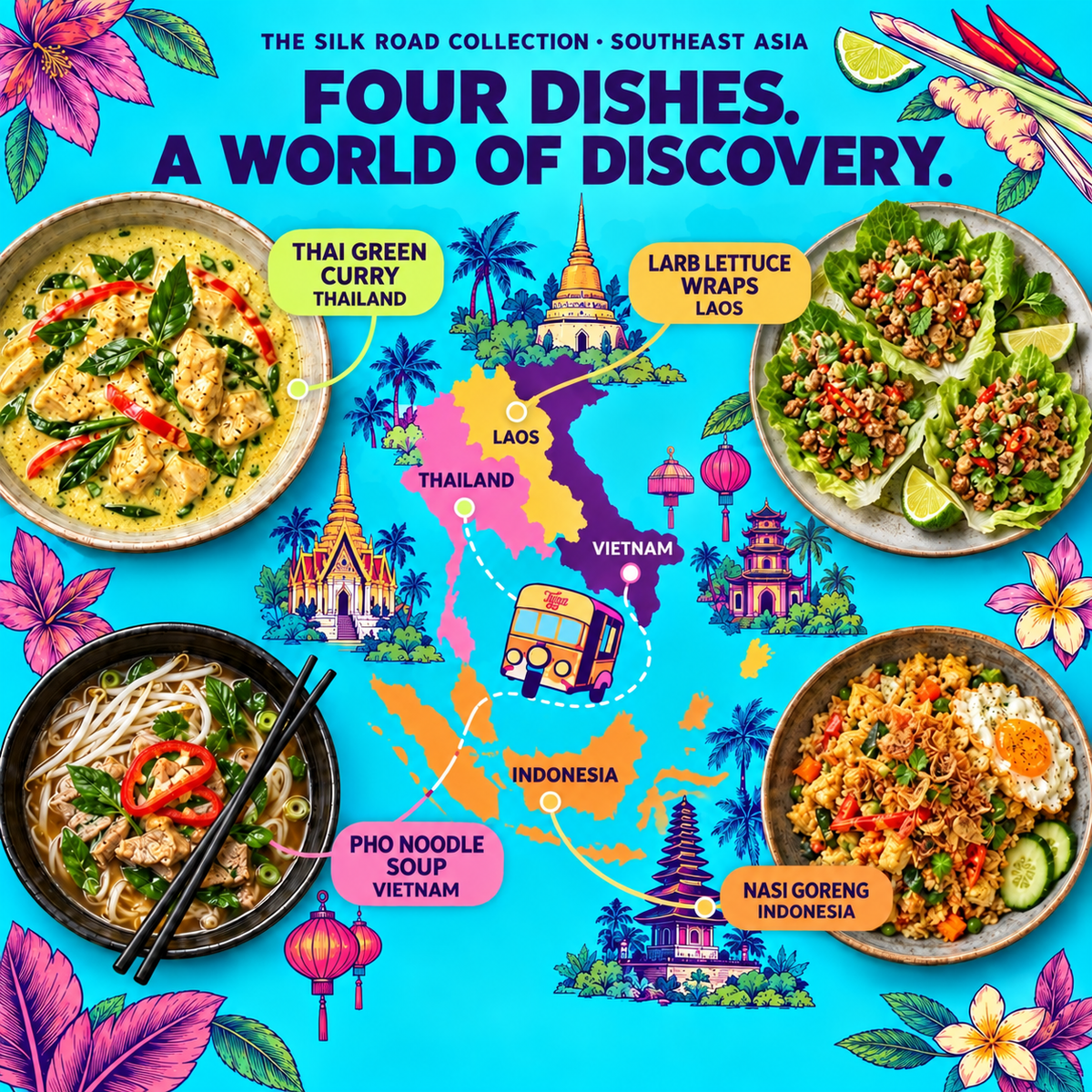 Award Winning South East Asia Recipe Kit Gift Set