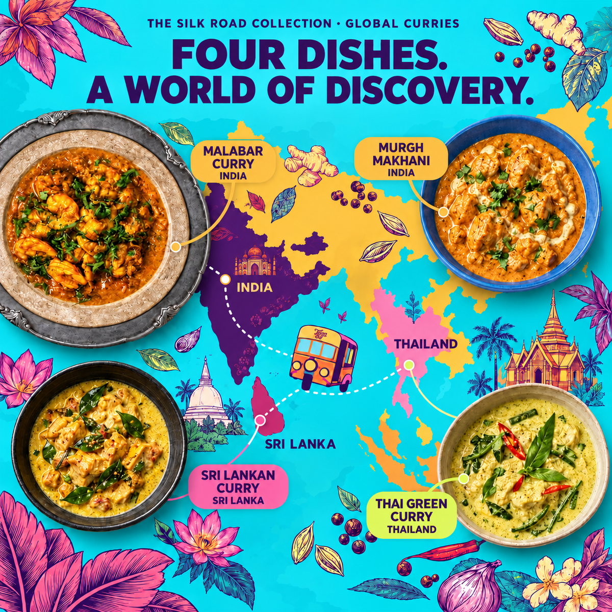 Award Winning Global Curries Recipe Kit Gift Set