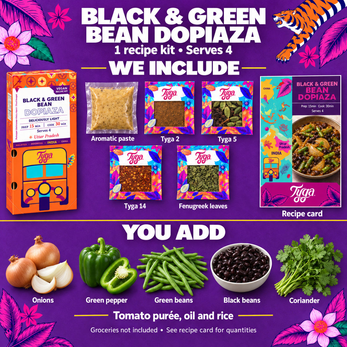 Black & Green Bean Dopiaza