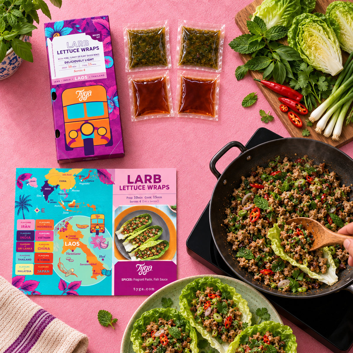 Larb Lettuce Wraps