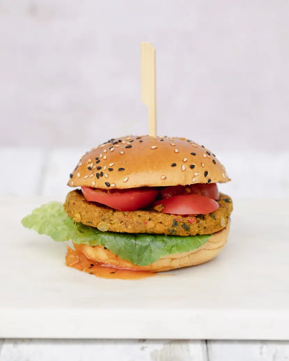 Bombay Chickpea Burger & Tomato Chutney